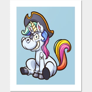 Pirate Unicorn Posters and Art